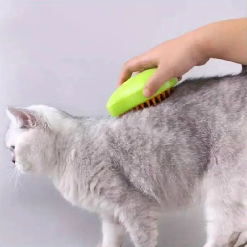 Escova elétrica para câes e gato, spray fumegante, 3 em 1,RS